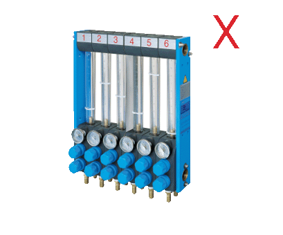 Analogue-flow-regulator